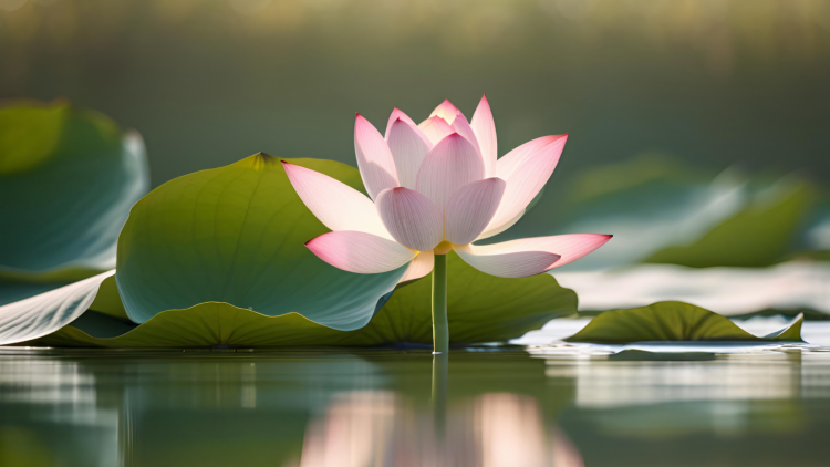 Blooming lotus flower
